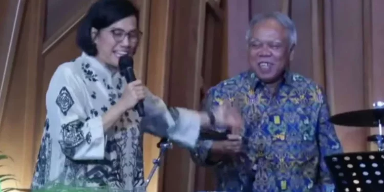 Menkeu Sri Mulyani dan Menteri PUPR Basuki Hadimuljono