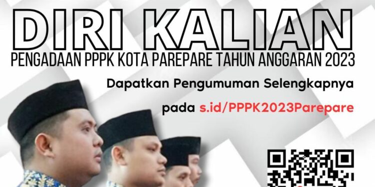 Pemerintah Kota (Pemkot) Parepare membuka seleksi pengadaan Pegawai Pemerintah dengan Perjanjian Kerja (PPPK) untuk Tenaga Fungsional Guru dan Tenaga Kesehatan Tahun 2023. (Istimewa)