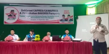 Kuatkan Semangat, Jarnas Parepare Deklarasi Pasangan Amin