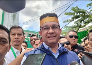 Anies Baswedan saat berkunjung ke Makassar. (Herald Sulsel)