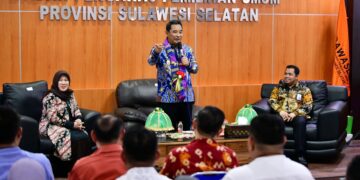 Pastikan Kesiapan Penyelenggaraan Pemilu, Bahtiar Baharuddin Kunjungi Bawaslu Sulsel