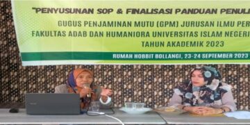 Tunjang Akreditasi Jurusan, GPM-IP FAH UIN Alauddin Makassar Gelar Penyusunan Dokumen SPMI