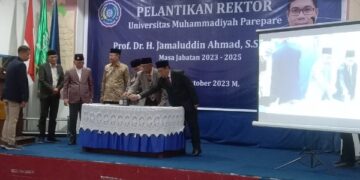 Rektor UMS Rappang Dilantik Jadi Rektor Umpar, Ini Tiga Misi Prof. Jamal