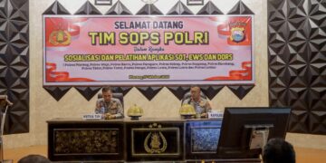 Tim SOPS Mabes Polri Bekali Polres Pinrang  Pelatihan Aplikasi Persiapan Pemilu 2024