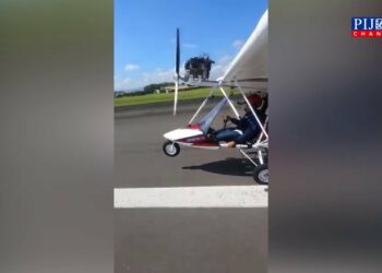 VIDEO : Pakai Mesin 2 Tak, Pesawat Buatan Warga Temanggung Sukses Terbang