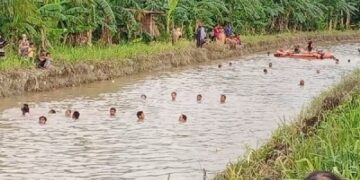 Tim SAR Gabungan Cari Korban Tenggelam di Saluran Induk di Duampanua