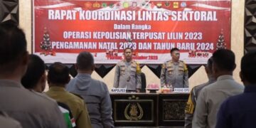 Jelang Nataru, Polres Pinrang Rapat Koordinasi Lintas Sektoral