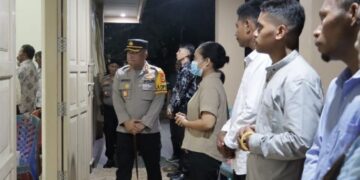Jelang Nataru, Kapolres Pinrang Cek Personel Disejumlah Gereja