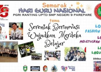 Meriah Peringatan Hari Guru di SMPN 9 Parepare