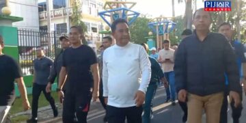 Pj Gubernur Sulsel Jogging Bersama Warga Parepare