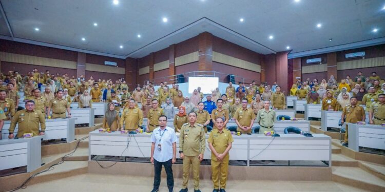 140 ASN Parepare mengikuti pelatihan untuk mewujudkan transformasi digital di lingkup pemerintahan kota Parepare, Senin, (4/3/2024). (Foto: Humas Pemkot Parepare)