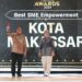 Wali Kota Makassar Moh Ramdhan Pomanto menerima 4 penghargaan sekaligus dalam Program CNN Indonesia Awards 2024 di Hotel Claro, Kamis (21/3/2024)