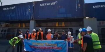 Aktivitas Perdana Kapal Kargo PT.Meratus Disambut Langsung Pj Wali Kota Parepare