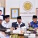 Penjabat Gubernur Sulsel, Prof. Zudan Arif Fakrullah bersilaturahmi dengan pengurus Majelis Ulama Indonesia (MUI) Sulsel, Senin, (20/5/2024). (Foto: Humas Pemprov Sulsel)