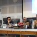 Wakil Ketua Komisi Informasi Pusat Dr. H. Arya Sandhiyudha, S.Sos., M.Sc narasumber kuliah tamu yang digelar  di Aula Prof. Syukur Abdullah, Lantai 3 Fisip Unhas, Kampus Unhas Tamalanrea, Makassar, Selasa (21/5/2024)
