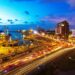 Suasana malam hari di salah satu sudut kota Makassar (Foto: int)