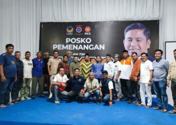 Partai Nasdem dan PKS Parepare menggelar rapat koalisi perdana, Senin, (10/6/2024). (Faizal/Pijarnews.com)