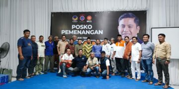 Partai Nasdem dan PKS Parepare menggelar rapat koalisi perdana, Senin, (10/6/2024). (Faizal/Pijarnews.com)