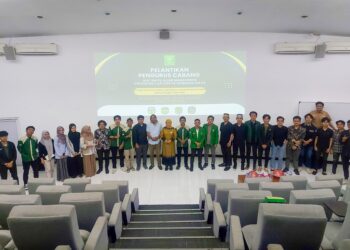 Pengurus Cabang Ikatan Pelajar Mahasiswa Indonesia Luwu Raya (PC-Ipmil Raya) Bandung Raya dilantik di Gedung Multimedia Bandung Techno Park, pada Ahad (9/6/2024) lalu