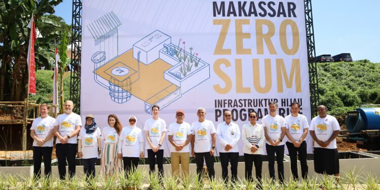 Peresmian infrastruktur hijau program RISE di Kampung Bonelengga, pada Selasa (16/7/2024)