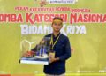 Muh Reski Wahyu Hidayat Amir, Siswa SMAN 9 Jeneponto yang mewakili Sulsel ke ajang lomba kreativitas pemuda di tingkat nasional. (Istimewa)