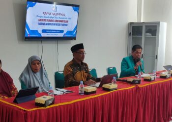 Fakultas Syariah dan Ilmu Hukum Islam (Fakshi) Institut Agama Islam Negeri (IAIN) Parepare melaksanakan rapat akademik di Ruang Pertemuan Fakshi, Rabu 14/08/2024. Foto : Humas IAIN Parepare