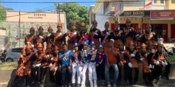 Drum Band SMPN 9 Parepare Tampil Keren di Lomba HUT ke-79 RI
