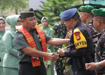 Kunker Pangdam XIV/Hasanuddin disambut langsung, Pj Wali Kota Parepare, Abdul Hayat Gani dan unsur Forkopimda Kota Parepare