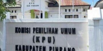 Kantor KPU Pinrang di Jalan Bintang, Kecamatan Watang Sawitto. (Dok: PijarNews)