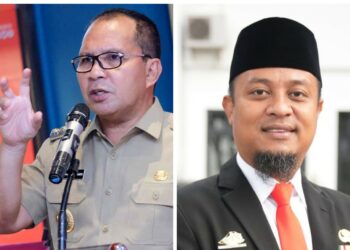 Calon gubernur Sulsel, Danny Pomanto (kiri) dan Andi Sudirman Sulaiman