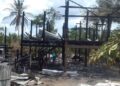 Foto Kondisi 3 Rumah Hangus Terbakar di Lingkungan Ujung, Kelurahan Tiroang, Kecamatan Tiroang, Kabupaten Pinrang, Senin (4/11/2024).