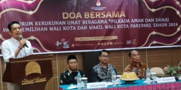 KPU Kota Parepare menggelar doa bersama lintas agama jelang Pencoblosan 27 November 2024 mendatang---Foto: Ikba/Pijarnews--