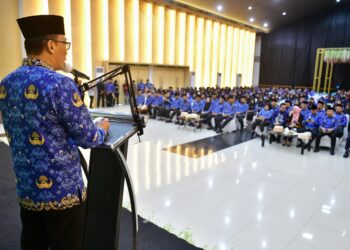 Prof Zudan pada Pengarahan Pj Gubernur Sulsel secara virtual kepada seluruh jajaran ASN Lingkup Pemprov Sulsel, Senin (18/11/2024)