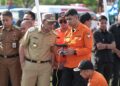 Wali Kota Makassar Moh Ramdhan Pomanto memimpin apel Kesiapsiagaan Bencana Hidrometeorologi di Tugu MNEK Pantai Losari, Selasa (26/11/2024)