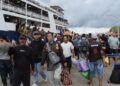 Suasana mudik di Pelabuhan Nusantara Kota Parepare, Senin (30/12/2024). --Foto:Faizal Lupphy/PijarNews.com--