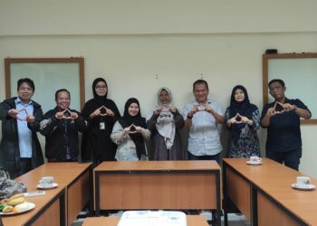 Foto bersama usai rapat persiapan musda Aspikom Sulselbar yang digelar di Fisip Unhas, Kamis (12/12/2024)