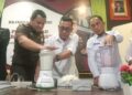 Sekda Parepare, Muh Husni Syam (Kedua dari Kanan) Turut Memusnahkan Obat Farmasi Hasil Rampasan di Kejaksaan Negeri. Foto: Faizal Lupphy.