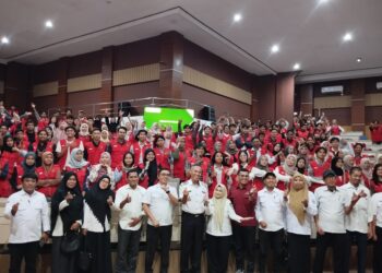 Penarikan Mahasiswa Kuliah Kerja Nyata (KKN) Universitas Hasanuddin (Unhas) Gelombang 113 di Kota Parepare berlangsung lancar di Ruang Pola Kantor Wali Kota Parepare, Rabu (12/2/2025)