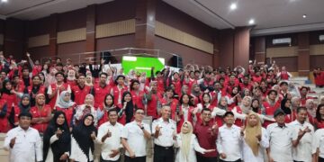 Penarikan Mahasiswa Kuliah Kerja Nyata (KKN) Universitas Hasanuddin (Unhas) Gelombang 113 di Kota Parepare berlangsung lancar di Ruang Pola Kantor Wali Kota Parepare, Rabu (12/2/2025)