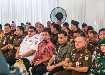 Pj Wali Kota Parepare, Abdul Hayat Gani menghadiri peresmian sarana dan prasarana Kejaksaan Negeri Parepare, Rabu (12/2/2025) (Foto: Faizal Lupphy)