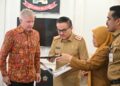 Duta Besar Kanada untuk Indonesia Ambassador Y.M. Jess Dutton bertemu dengan Sekretaris Daerah Provinsi Sulawesi Selatan Jufri Rahman di Baruga Lounge, Kantor Gubernur Sulawesi Selatan, Selasa (25/2/2025)