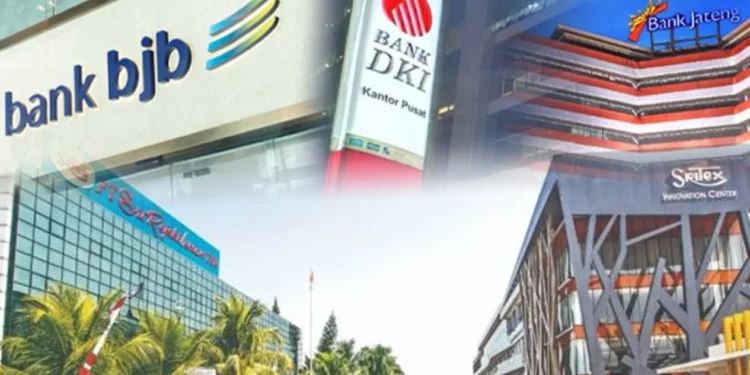 Ada 3 bank daerah yang terjerat kepailitan Sritex, yakni PT Bank Pembangunan Daerah Jawa Barat dan Banten Tbk (BJBR atau Bank BJB), PT Bank Pembangunan Daerah Jawa Tengah (Bank Jateng), dan Bank DKI.