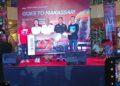 Panitia Penyelenggara Talkshow Road to MotoGP di Popsa District Cafe, Makassar, Ahad (23/3/2025)