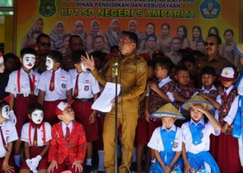 FLS2N di SDN 5 Amparita, Bupati Sidrap Minta Semua Kecamatan Gelar Lomba