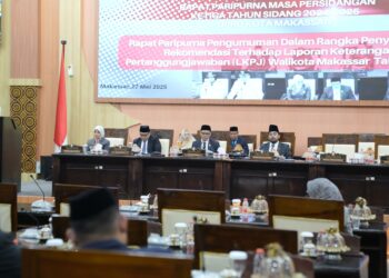 Jaga Soliditas Eksekutif-Legislatif, Munafri-Aliyah Kompak Hadiri Paripurna Terkait LKPJ 2024