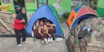Kemah Terpadu SMP Negeri 5 Parepare Tumbuhkan Kemandirian dan Kreativitas