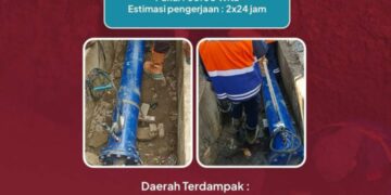 PDAM Makassar Lakukan Perbaikan Pompa Inline di Pannampu, Warga Diimbau  Antisipasi  Air