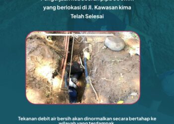 PDAM Makassar Sigap Tangani Kebocoran Pipa di KIMA, Normalisasi Air Berlangsung Bertahap