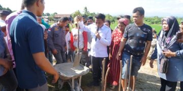 Peletakan Batu Pertama Masjid Ar-Rahman di Betao, Bupati Sidrap Sampaikan Terimakasih