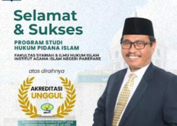 HPI IAIN Parepare Prodi Pertama di Fakultas Syariah dan Ilmu Hukum Islam Raih Akreditasi Unggul
